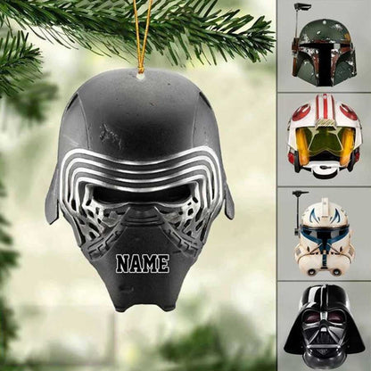 Personalized Helmet Movie Star Christmas Tree Ornament for Fans Made by Acrylic OO4244