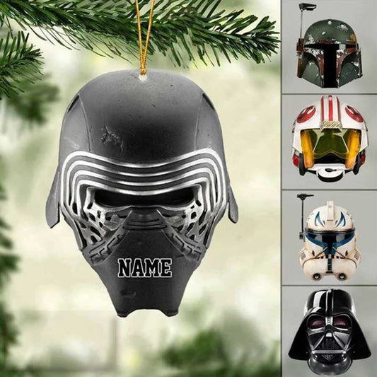 Personalized Helmet Movie Star Christmas Tree Ornament for Fans Made by Acrylic OO4244