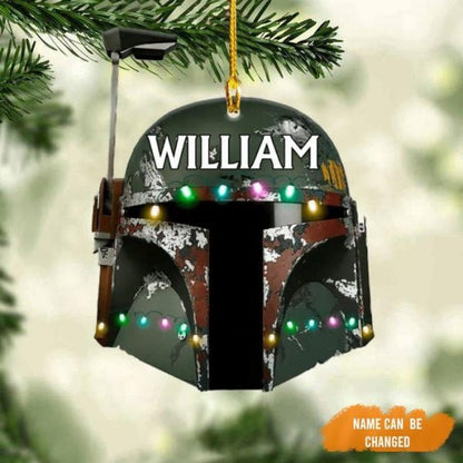 Personalized Helmet Movie Star Christmas Tree Ornament for Fans Made by Acrylic OO4244