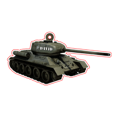 Veteran Tank Personalized Acrylic Custom Shape Ornament for Veteran's Day, Gift for Dad Veteran OO4243