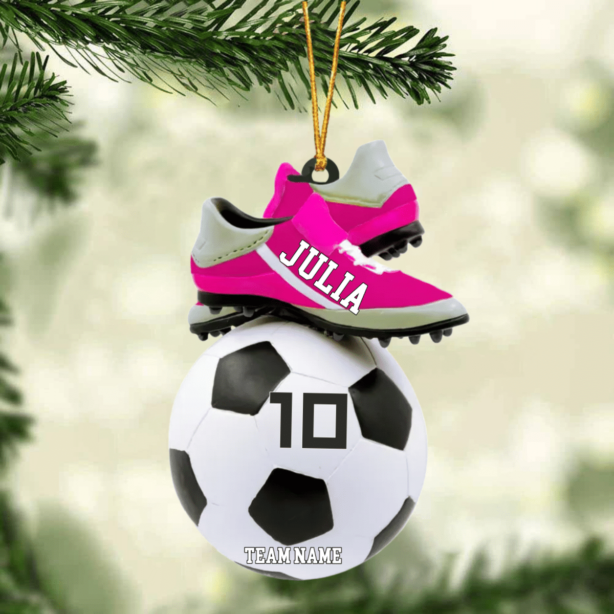 2024 Personalized Soccer Christmas Ornament - Great Gift Idea For Soccer Players & Soccer Lovers SO0551