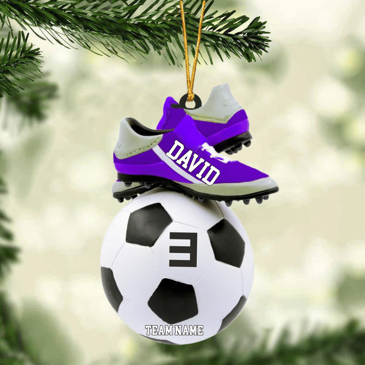 2024 Personalized Soccer Christmas Ornament - Great Gift Idea For Soccer Players & Soccer Lovers SO0551