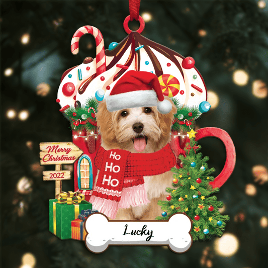 Personalized Ho Ho Ho Havanese Dog Christmas Ornament for Dog Lovers OO3883