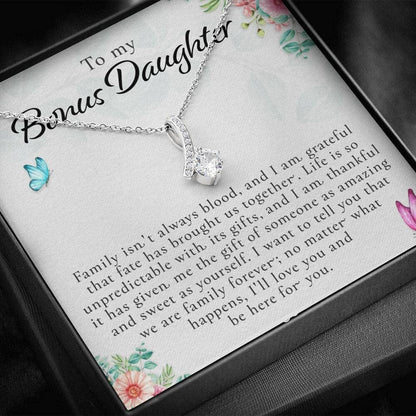 To My Bonus Daughter, Bonus Daughter Necklace, Step Daughter Necklace, Gifts For Stepdaughter SO0275