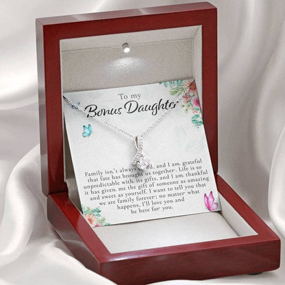 To My Bonus Daughter, Bonus Daughter Necklace, Step Daughter Necklace, Gifts For Stepdaughter SO0275