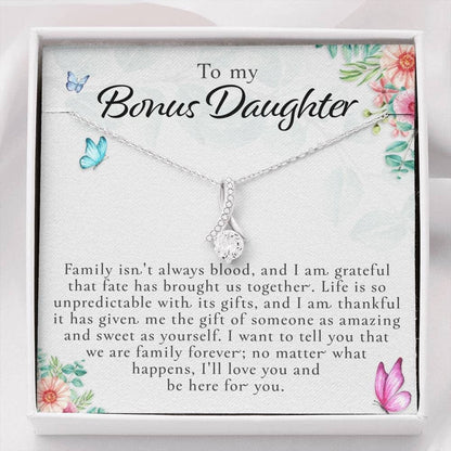 To My Bonus Daughter, Bonus Daughter Necklace, Step Daughter Necklace, Gifts For Stepdaughter SO0275