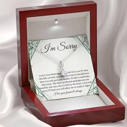 Girlfriend Necklace, Wife Necklace, I’m Sorry Necklace Apology Gift, Gift For Wife, Girlfriend SO0272