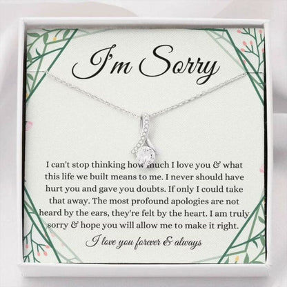 Girlfriend Necklace, Wife Necklace, I’m Sorry Necklace Apology Gift, Gift For Wife, Girlfriend SO0272