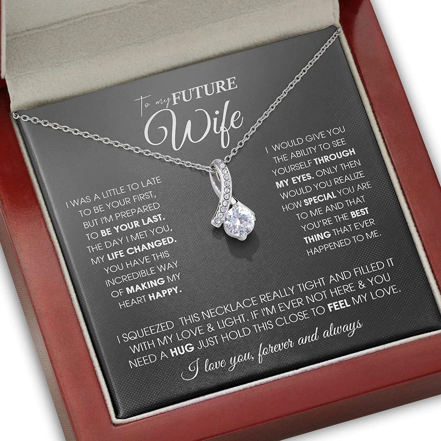 To My Future Wife Necklace, Future Wife Gifts Alluring Beauty Necklace SO0130