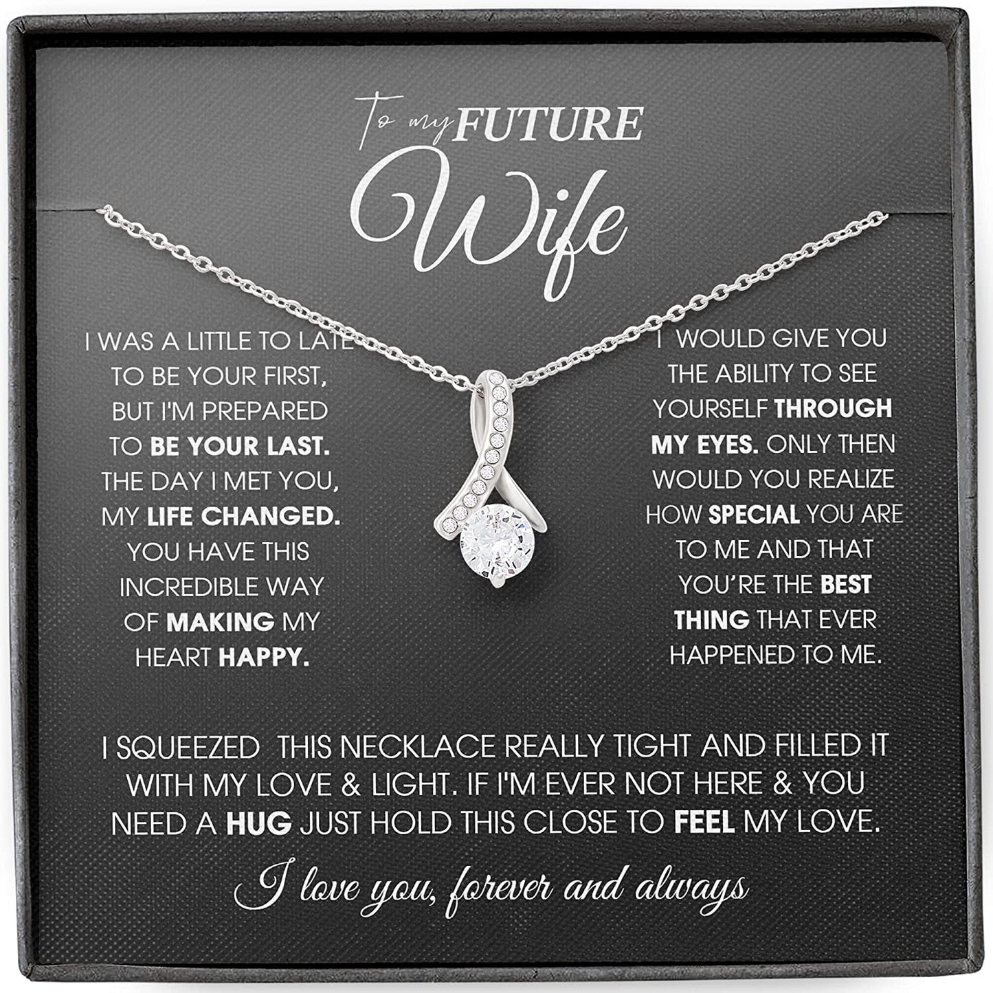 To My Future Wife Necklace, Future Wife Gifts Alluring Beauty Necklace SO0130