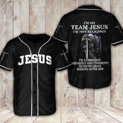 I'm On Team Jesus Baseball Tee Jersey Shirts 3D Printed SO0031