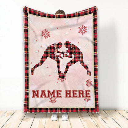 Personalized Cheerleading Christmas Blanket, Cheerleader Team Gift for Bestie, Friends BD0079