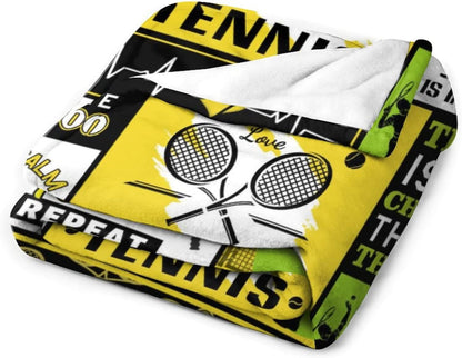 Tennis Throw Blanket, Tennis Throw Blanket for Men Women, Daughter and Son Tennis Lovers BD0023