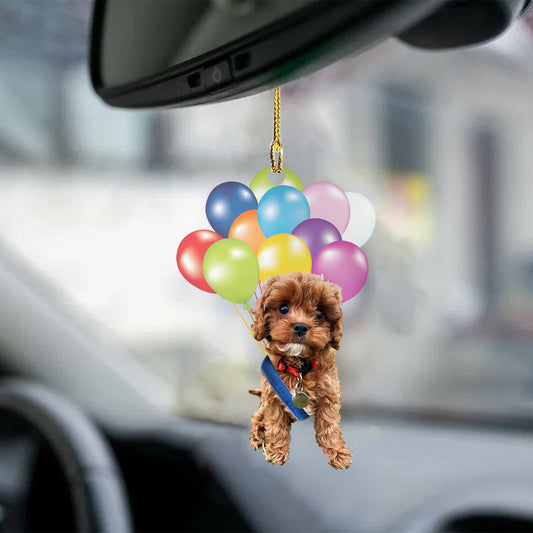 Cavapoo Dog Fly With Bubbles Dog Hanging Ornament Dog Ornament Lasfour SO1494