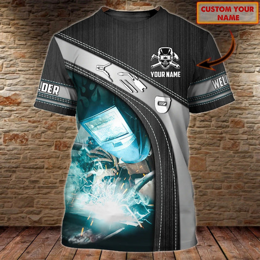 Personalized 3D All Over Print Welder T Shirt, Men Welder Shirt, Welder Gifts TO2683