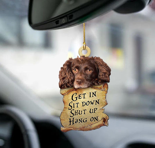 Boykin Spaniel get in two sided ornament, cool ornaments for cars OO0224