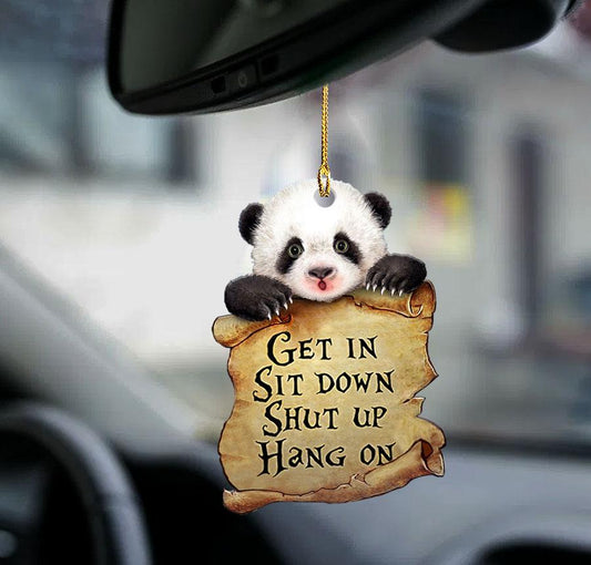 Funny Panda Acrylic ornament For Car OO0243