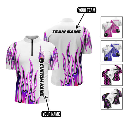 Custom Flame Bowling Jersey For Team BO0237