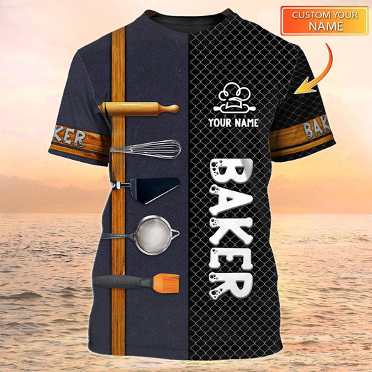 3D Sublimation Baker Tshirt Custom Baking Tools Shirt TO2057