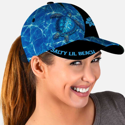 Salty Lil Beach Classic Cap Hat Turtle 3D Full Print Cap Hat CO0626