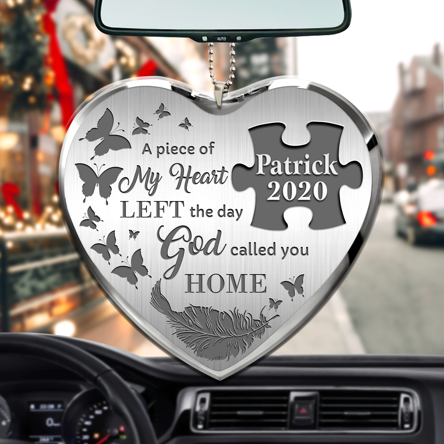 Personalized Memorial Car Hanging Ornament The Day God Called You Ornament For Auto OO0096