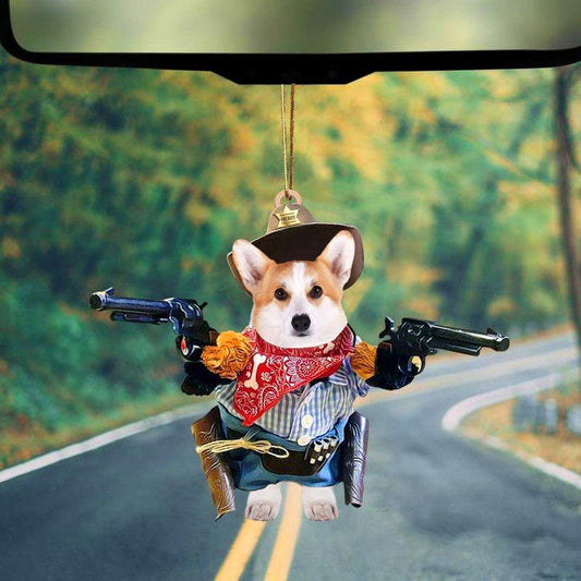 Corgi Car Hanging Ornament Dog Interior Ornament For Auto SO1485