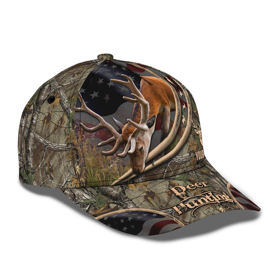 3D Classic Cap Deer Hunting Personalized Name Cap 70 Lasfour CA2028