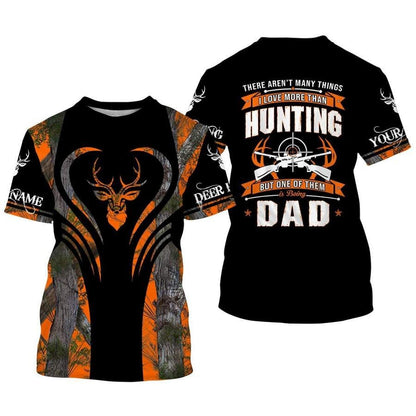 Custom Name 3D All Over Print Shirts Hunting Dad, Father Day Gift From Son Daughter TO0106