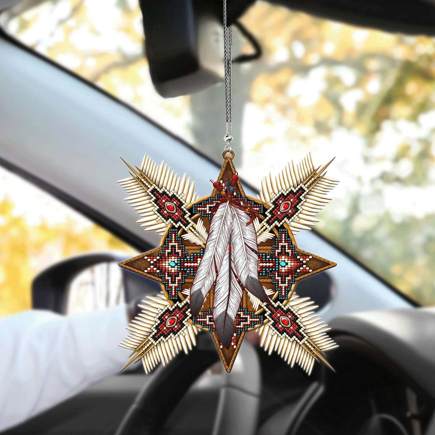 Native American Car Hanging Ornament, Car Hanging Mirror Accessories OO0045