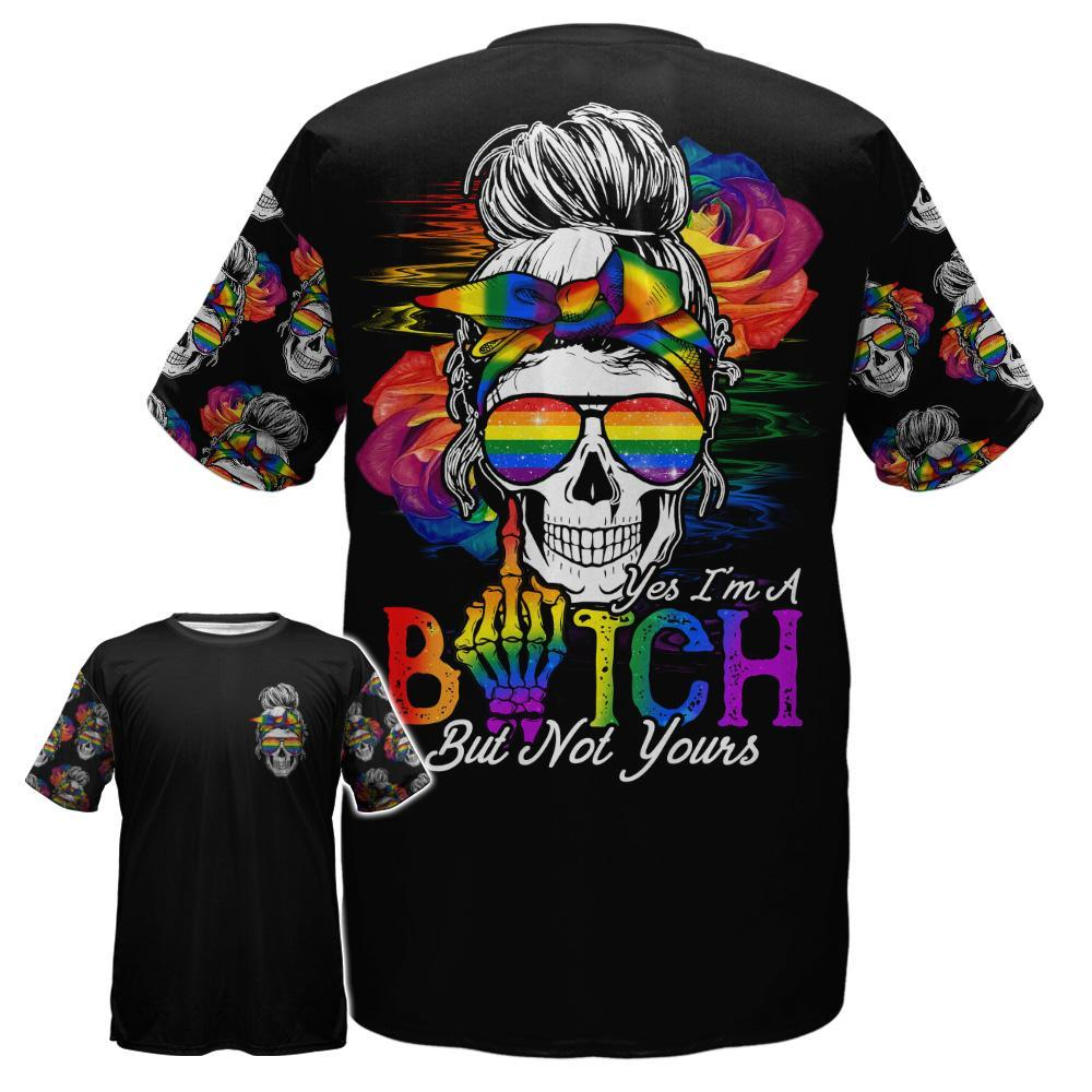 Skull Pride T Shirts, Gift For LGBT Friends Gift For LGBT Community, Pride Lesbian Shirt LO0691