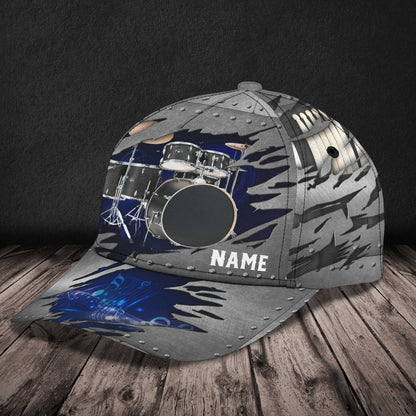 3D Classic Cap Drum Personalized Name Cap Lasfour CA0644