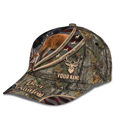 3D Classic Cap Deer Hunting Personalized Name Cap 70 Lasfour CA2028