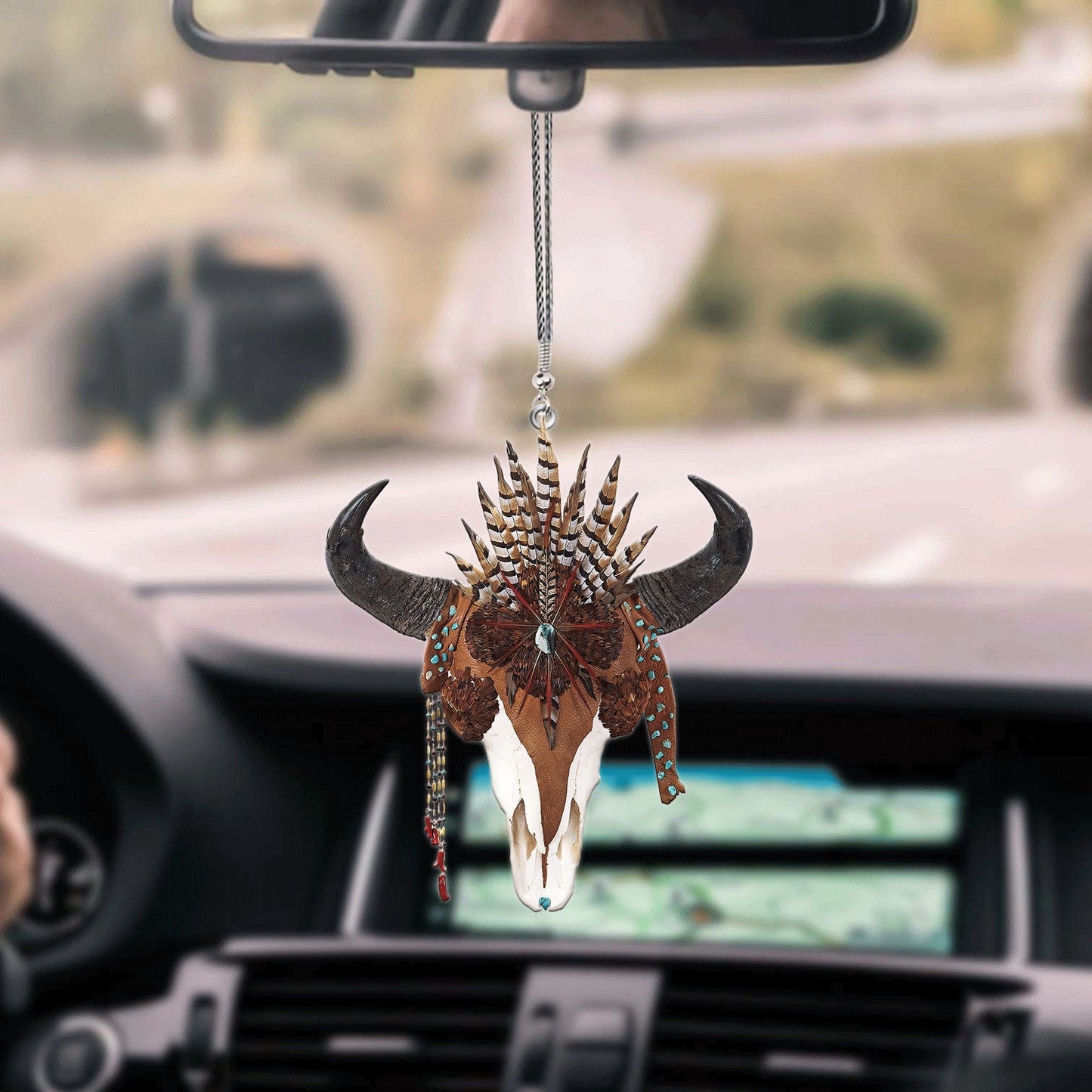 Native American Car Hanging Ornament, Women Car Ornaments OO0043