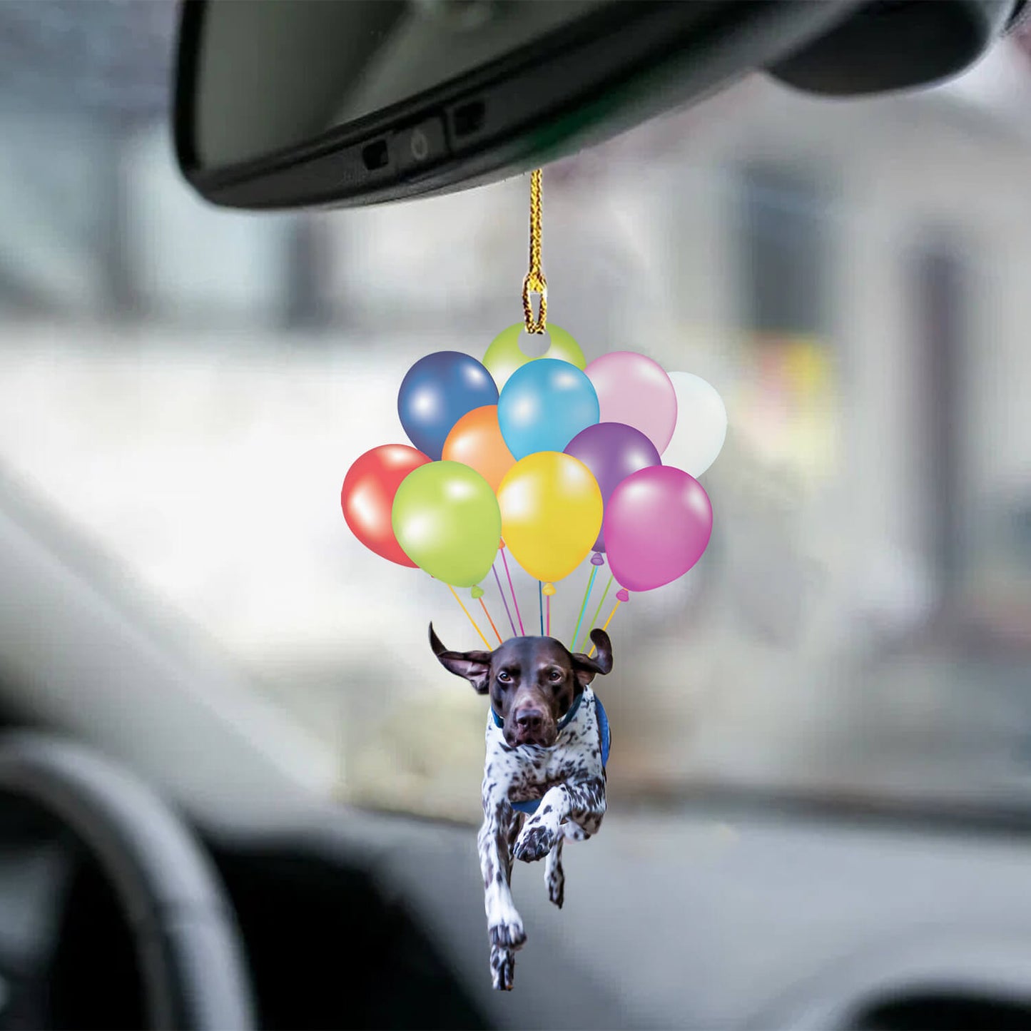 German Shorthaired Pointer Fly With Bubbles Dog Hanging Ornament Dog Ornament Lasfour SO1495