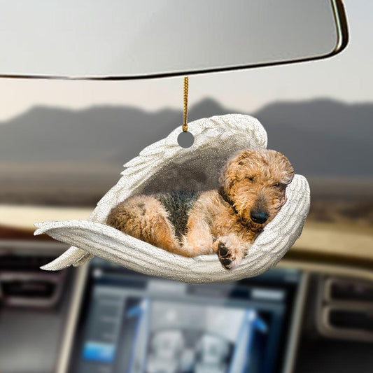 Airedale Terrier sleeping angel Airedale Terrier lovers dog moms ornament SO0918