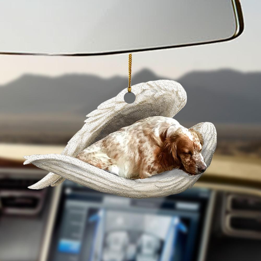 English setter sleeping angel english setter lovers ornament SO0914