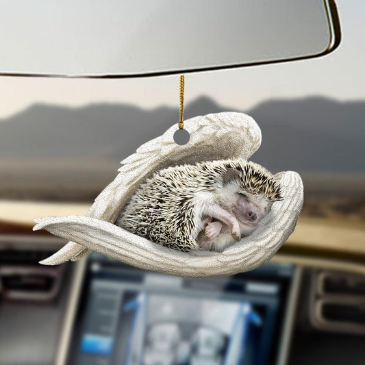 Hedgehog sleeping angel hedgehog lovers ornament SO0919