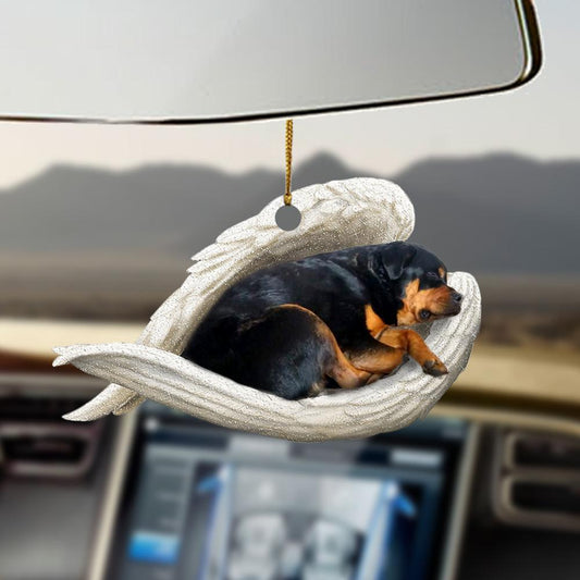 Rottweiler sleeping angel rottweiler lovers rottie lovers dog moms ornament SO1444