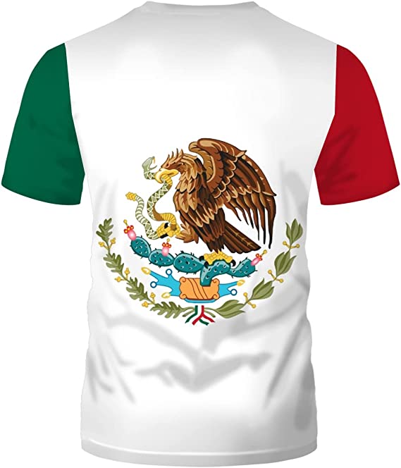 3D All Over Print Men Mexico Flag T-Shirt Novelty Printing, Mexico Shirt, Flag Shirt TO3061