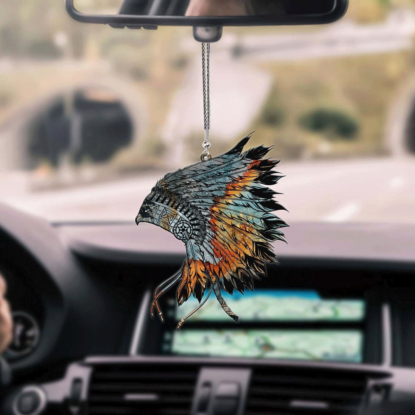 Native American Car Hanging Ornament, Lasfour Ornament For Cars OO0040