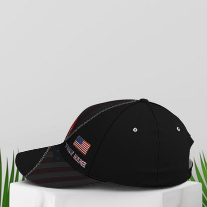 Bless America Eagle With Flag Baseball Cap Lasfour CO0756