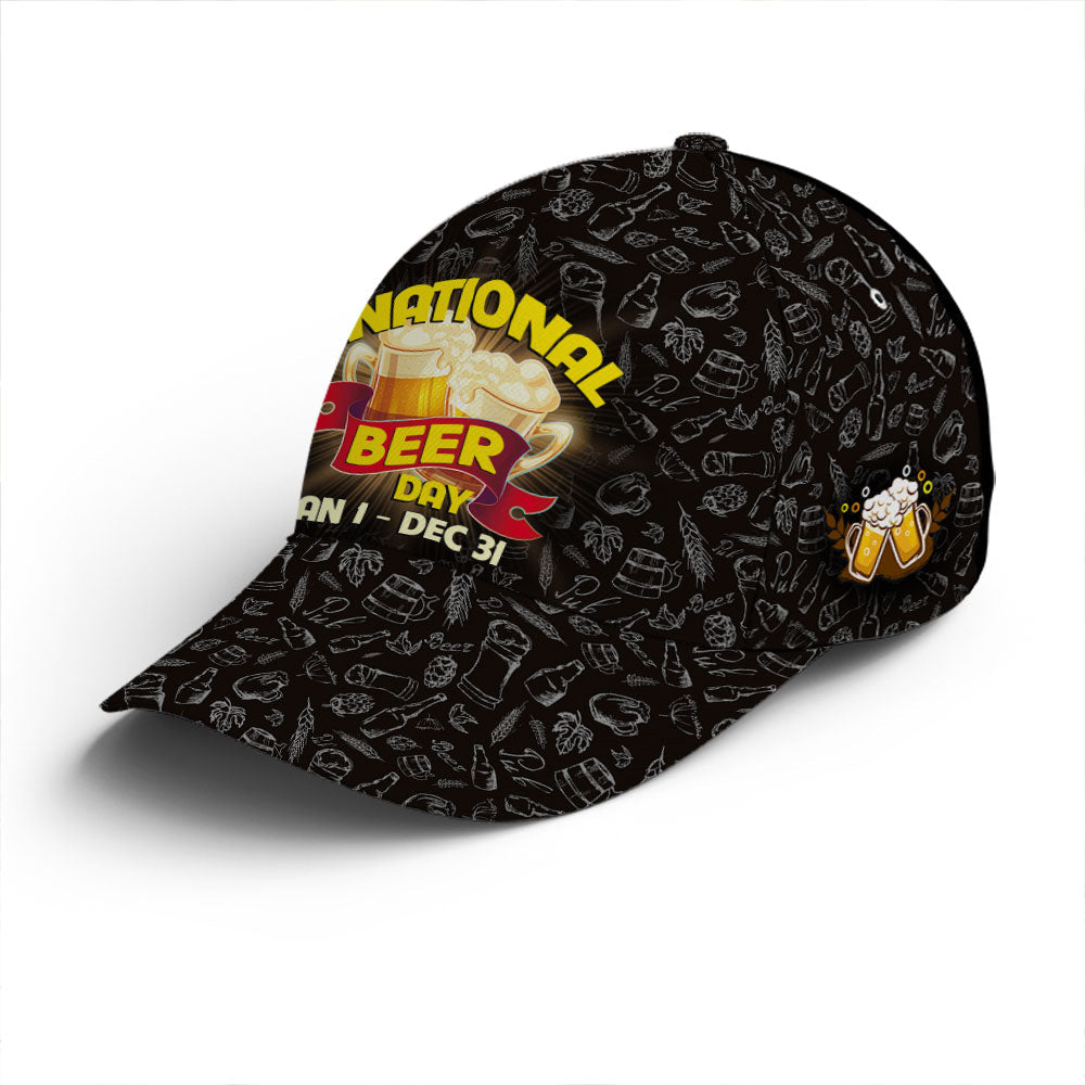 Funny Baseball Cap For Beer Lovers Vector Style Lasfour CO0954