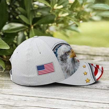 Eagle And US Flag Baseball Cap Lasfour CO0712