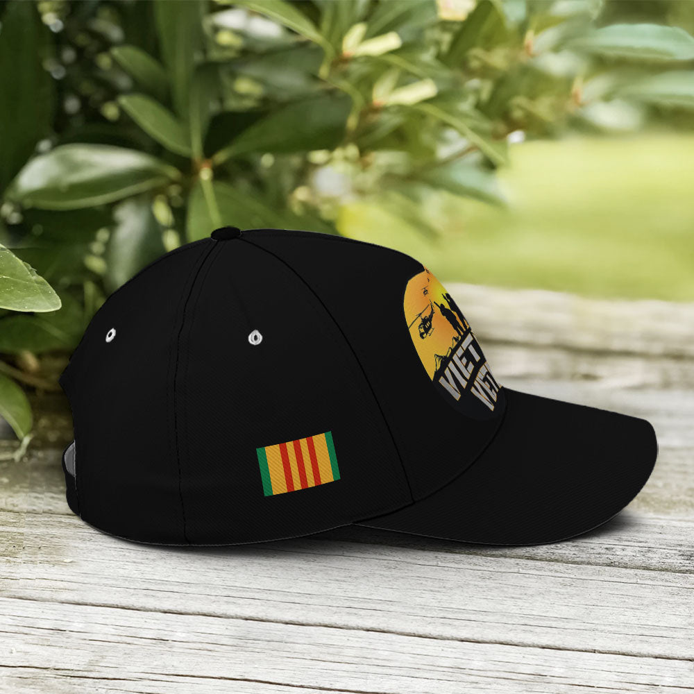 Vietnam Veteran Soldiers Black Baseball Cap Lasfour CO0905