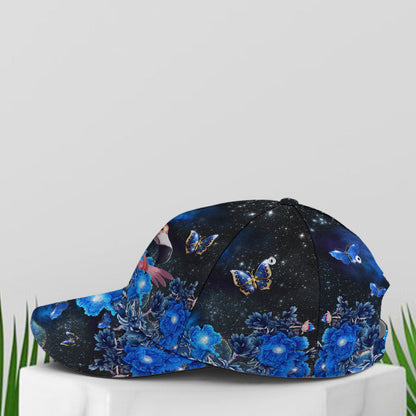 Magical Garden Night Flamingo Print Baseball Cap Lasfour CO0699