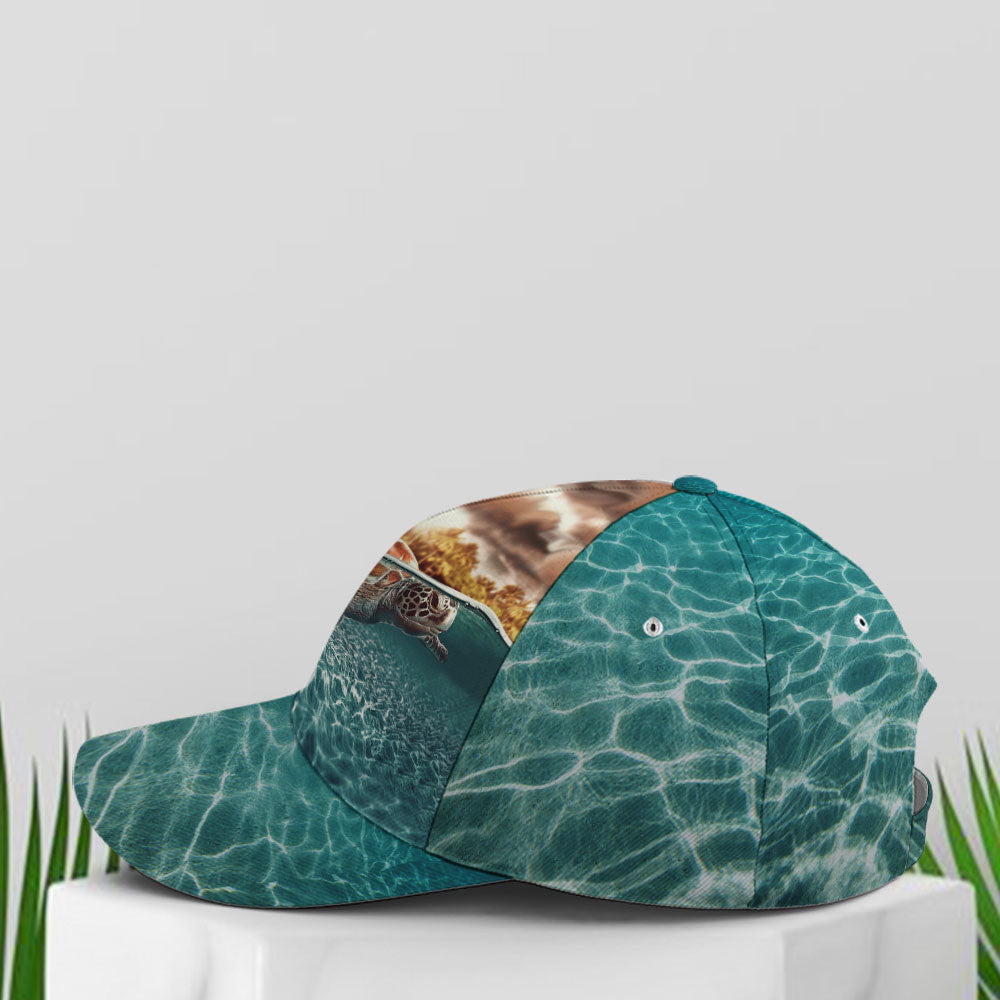 Sea Turtle Ocean Theme Baseball Cap Lasfour CO0839