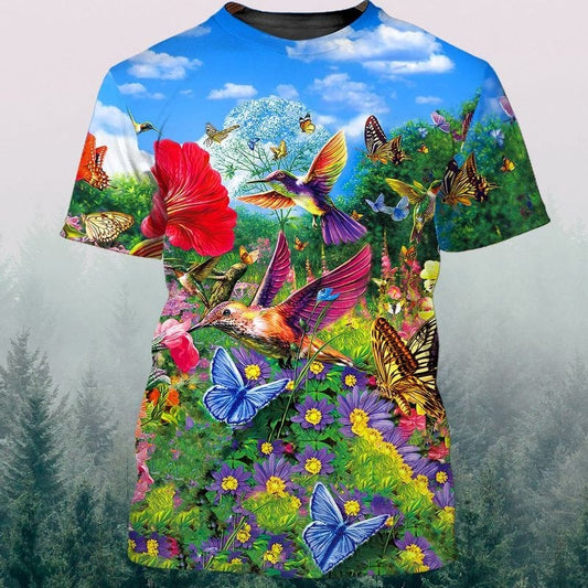 Hummingbird T Shirt 3D all Over Printed For Men Women, Unisex Bird T Shirt, Gift For Hummingbird Lovers TO0921