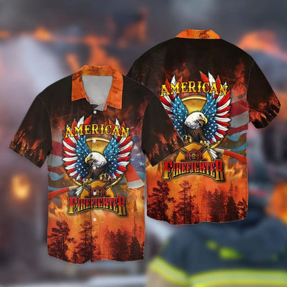 3D All Over Print American Firefighter, Forest Fire Extinguishing Shirt, Idea Gift for Firefighter TO3284