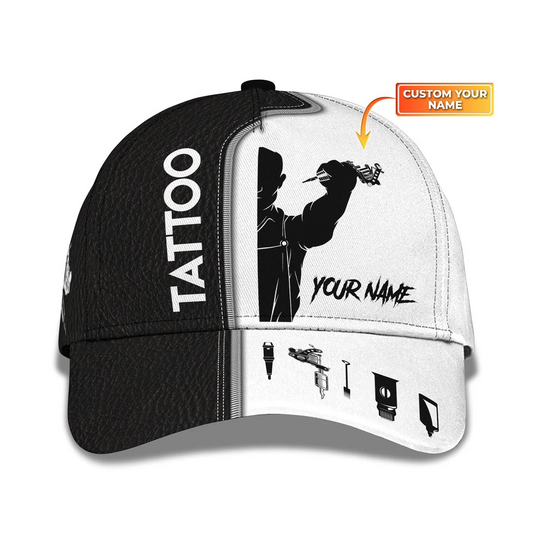 Tattoo Artist Shop Personalized Name Ball Cap CA0394