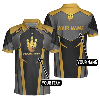 Custom Bowling Polo Shirts For Team BO0014